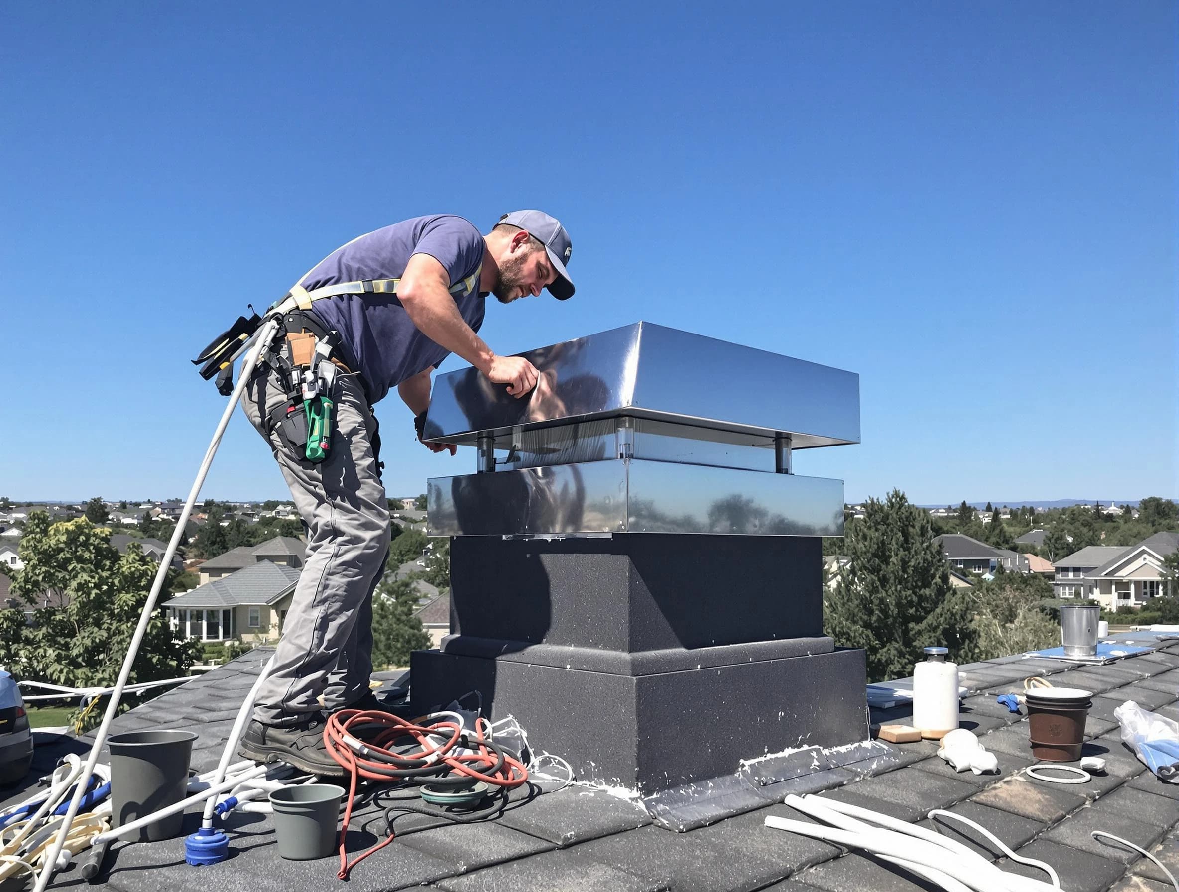 Chimney Cap Services service in Newark, NJ